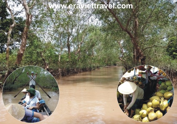 đi đò chèo tại cái bè