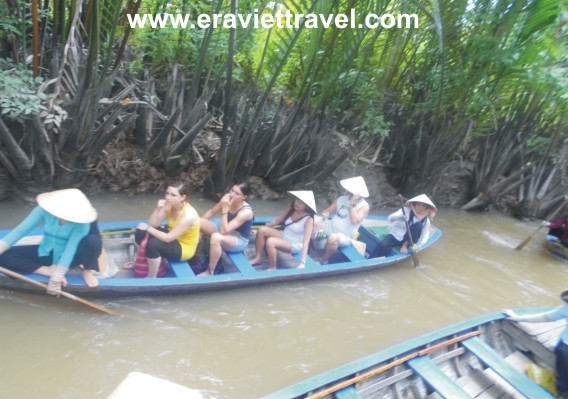 đi đò chèo miền tây Mỹ Tho Bến Tre